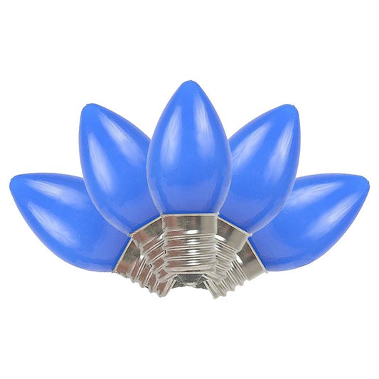 Celebrations Incandescent C7 Blue 4 ct Replacement Christmas Light Bulbs 0.08 ft.