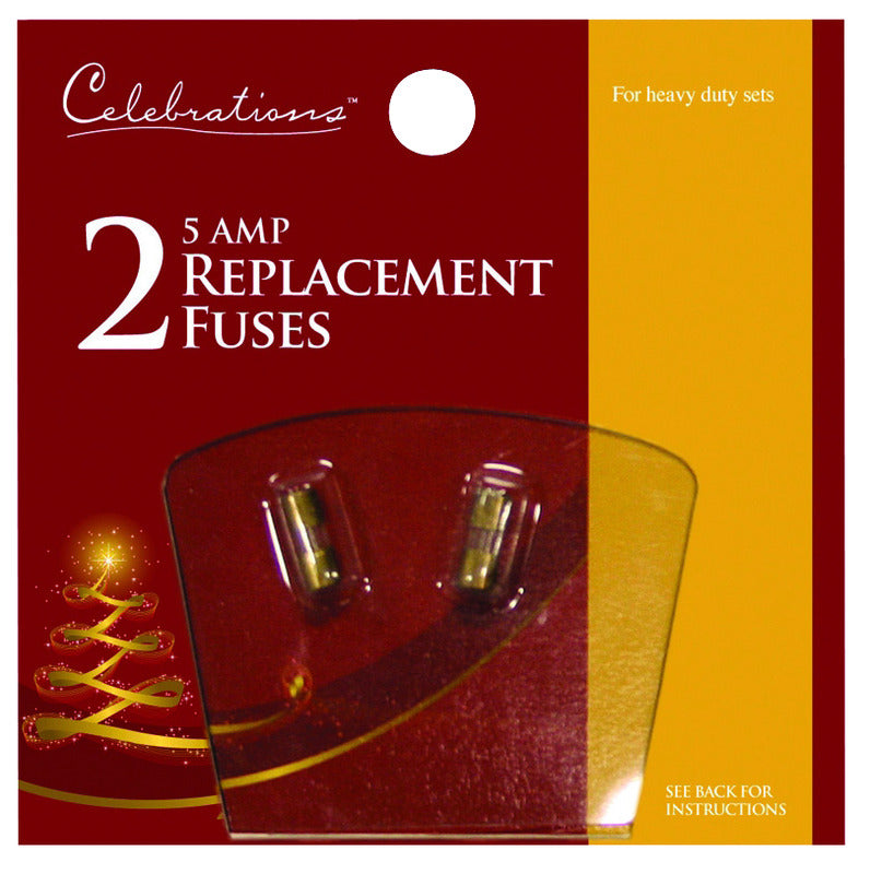 Celebrations Red Christmas Replacement Fuses 2 pc