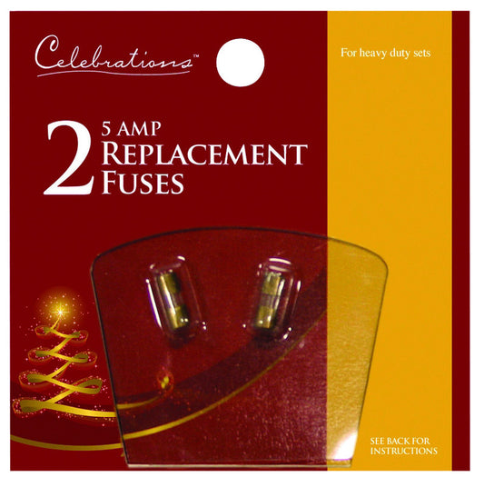 Celebrations Red Christmas Replacement Fuses 2 pc