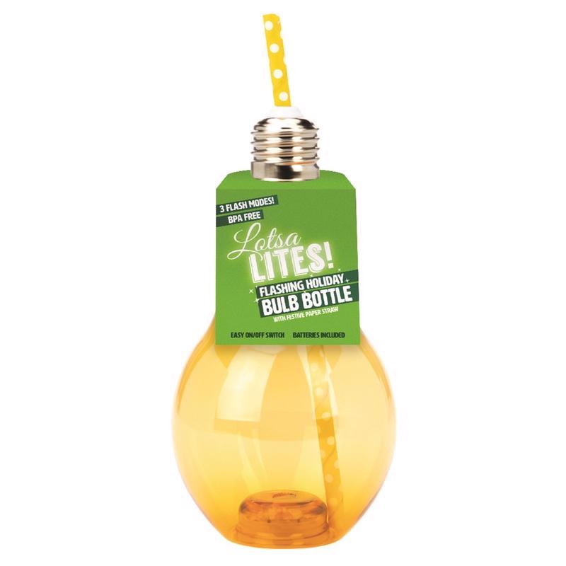 DM Merchandising Lotsa Lites 12 oz Assorted BPA Free Flashing Bulb Tumbler